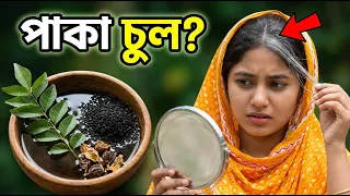 পাকা চুল কালো করার উপায়, কিন্তু ৯০% মানুষ এই ভুলটাই করে | White Hair To Black
