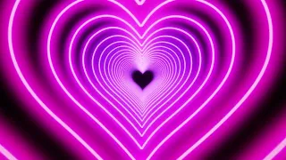 Neon Pink Heart Tunnel Live wallpaper loop Aesthetic Background screensaver 4K Desktop wallpaper