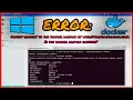 Cannot connect to the Docker daemon at unix docker sock in windows 10