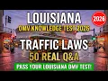 Louisiana DMV Traffic Laws Practice Test 2026 50 Must-Know Permit Test Questions