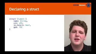 CS128-Honors Lesson 10 - Rust Structs