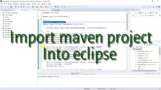 How to import maven project into eclipse