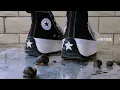 36 Canvas shoes crushed the apple snail