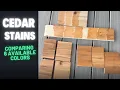 Comparing 6 Competing Cedar Stains on Cedar Pine