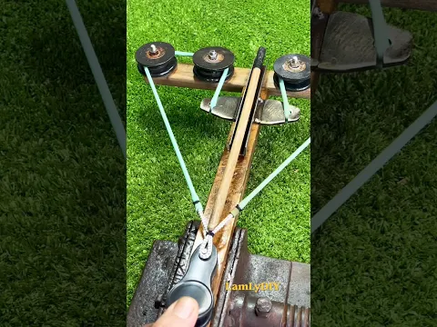Handmade a Unique wooden crossbow # Craft DIY # New version