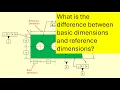 What are basic dimensions vs reference dimensions