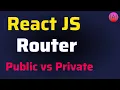 How to implement Routes in React JS React Router DOM v6 Public vs Private Routes