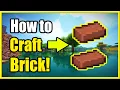 How to Make Bricks in Minecraft Survival Mode Fast Recipe Tutorial