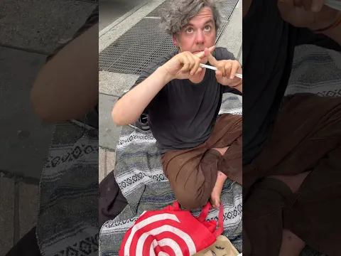 Homeless man threw away the burger 🍔 and This Happened