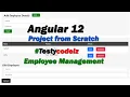 Angular 12 Project from Scratch Angular employee management App Angular Project from Scratch Demo