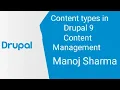 Content Type in Drupal 9 How to Create a Content Types in Drupal 9 Content Management Drupal