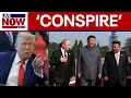 Download Lagu Trump accuses Xi, Putin, Kim Jong Un of conspiring against US | LiveNOW from FOX