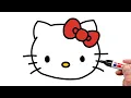How to Draw Hello Kitty Head