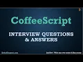 CoffeeScript Interview Questions and Answers