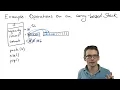 Whiteboard Operations on array-based stack