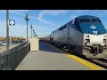 Amtrak Northeast Regional Train arrives at the Station in Norfolk Va