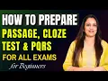 How to Prepare Cloze Test Pasage PQRS For All Exams Reading comprehension By Rani Ma am