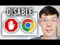 How To Disable Ad Blocker In Google Chrome On PC or Laptop - Step By Step