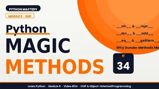 Magic Methods in Python Dunder Methods str len Explained