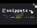 Python Snippets in Zed are Awesome