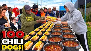 100 Chili Dogs For The Homeless!
