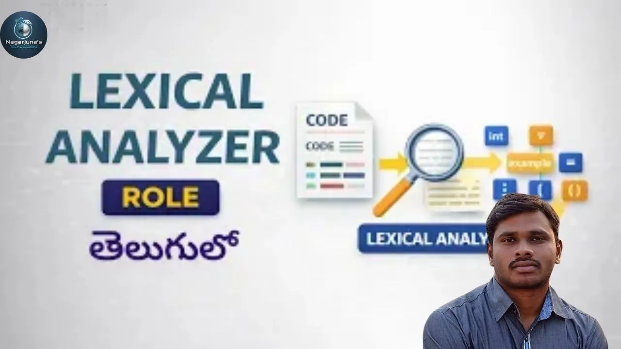 5. Role of lexical analyzer | lexical analysis | Compiler design in Telugu