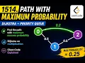 LeetCode 1514 - Path with Maximum Probability Dijkstra Priority Queue
