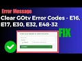 How To Clear GOtv Error Codes - E16 E17 E30 E32 E48-32