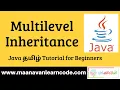 Multilevel Inheritance in Java Java Tamil Tutorial for Beginners