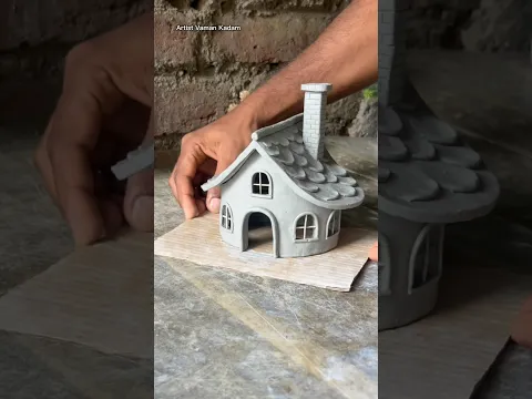 Beautiful clay house 🏠 || #clayhouse #mudhouse #craft