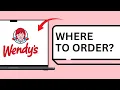 Wendy s Delivery Where to Order and What to Expect Quick Guide
