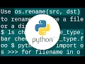Rename multiple files in a directory in Python