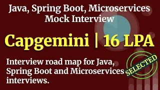 Capgemini Java Spring Boot and Microservices Mock Interview