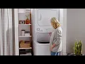 GE Appliances Unitized Washer Dryer with 11 Wash Cycles
