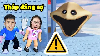 Phá đảo Tháp Đáng Sợ có con quái vật mồm rộng bị méo siêu ghê đuổi ăn thịt cùng bqThanh & Ốc