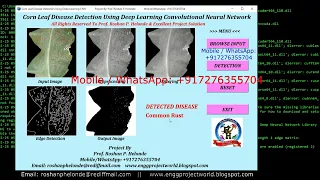 Corn Leaf Disease Detection Using CNN With Source Code Detection of Corn Leaf Disease Python Project