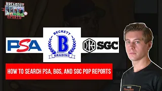 How To Search PSA BGS and SGC Population Reports - How Many Cards Are Graded