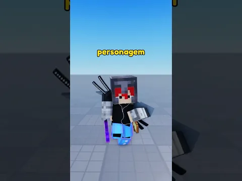 EU VIREI UM PERSONAGEM DE MINECRAFT NO ROBLOX!!!😱