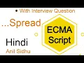 Es6 tutorial in Hindi Spread operator in js