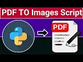 Python 3 Script to Export All Pages of PDF Document as PNG or JPG Images Using PyMuPDF Library