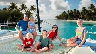 Living The Dream: A Day in the Life – CATAMARAN LIFE in the Tuamotus – Sailing Family (Ep. 63)