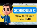 Schedule C Form 1040 LLC Sole Proprietor Independent Contractor How to fill out form Schedule C
