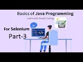 Java Programming Basics for Selenium Automation Part 3 Packages Access Specifiers Functions