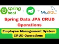 Spring Data JPA CRUD Operations with Spring Boot JpaRepository CRUDRepository