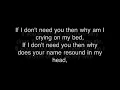 Download Lagu If Youre Not The One - Lyrics Daniel Bedingfield