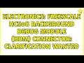 Electronics Freescale HCS08 Background Debug Module BDM connector clarification wanted