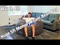 HUGE 5ft Sofa Sack Memory Foam Bean Bag Chair Review Kids Adults