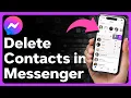 2 Ways To Delete Contacts In Messenger