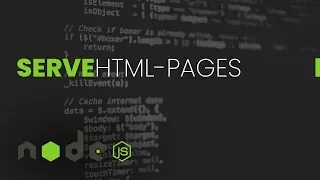 Serve HTML Page Using NodeJS